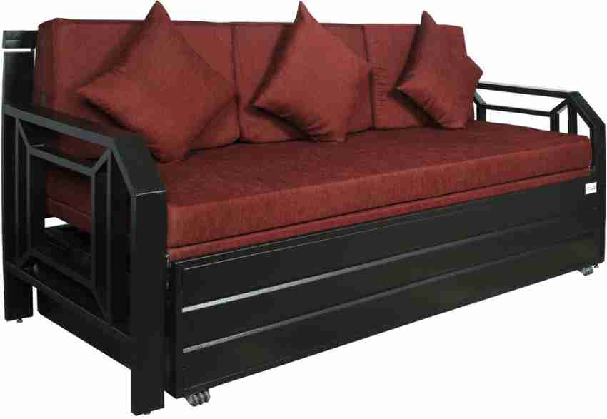 A-1 Star Furniture 4 Seater Double Metal Pull Out Sofa Cum Bed 