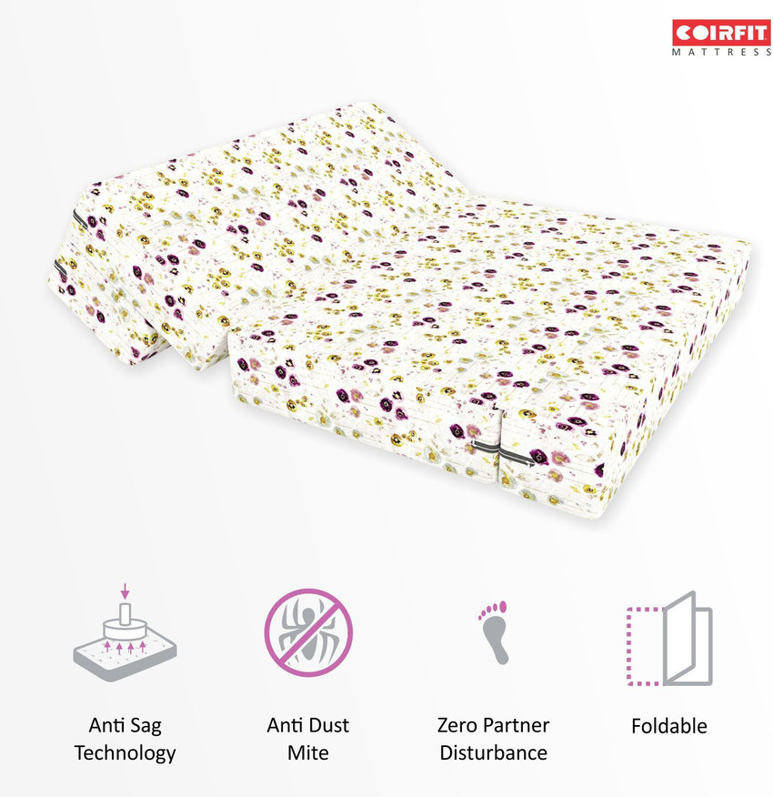 COIRFIT Folding 5X6 Perfect for Guests 3 Seater Double Fold Out