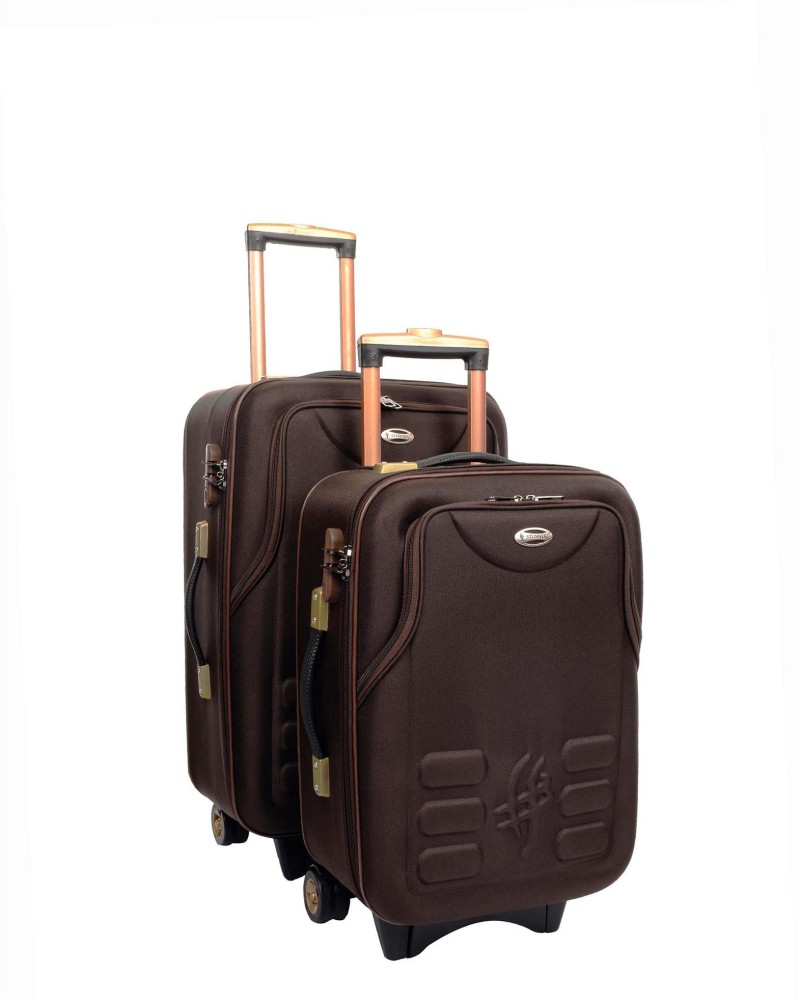STUNNERZ | 20+24+28 inch| Combo Set, Trolley Bag Travel Bag Suitcase|51cm+  61cm +71cm|(Pack of 3 )|Samll ,Medium ,& Large |Brown| Cabin & Check-in Set  - 28 inch Brown - Price in India | Flipkart.com