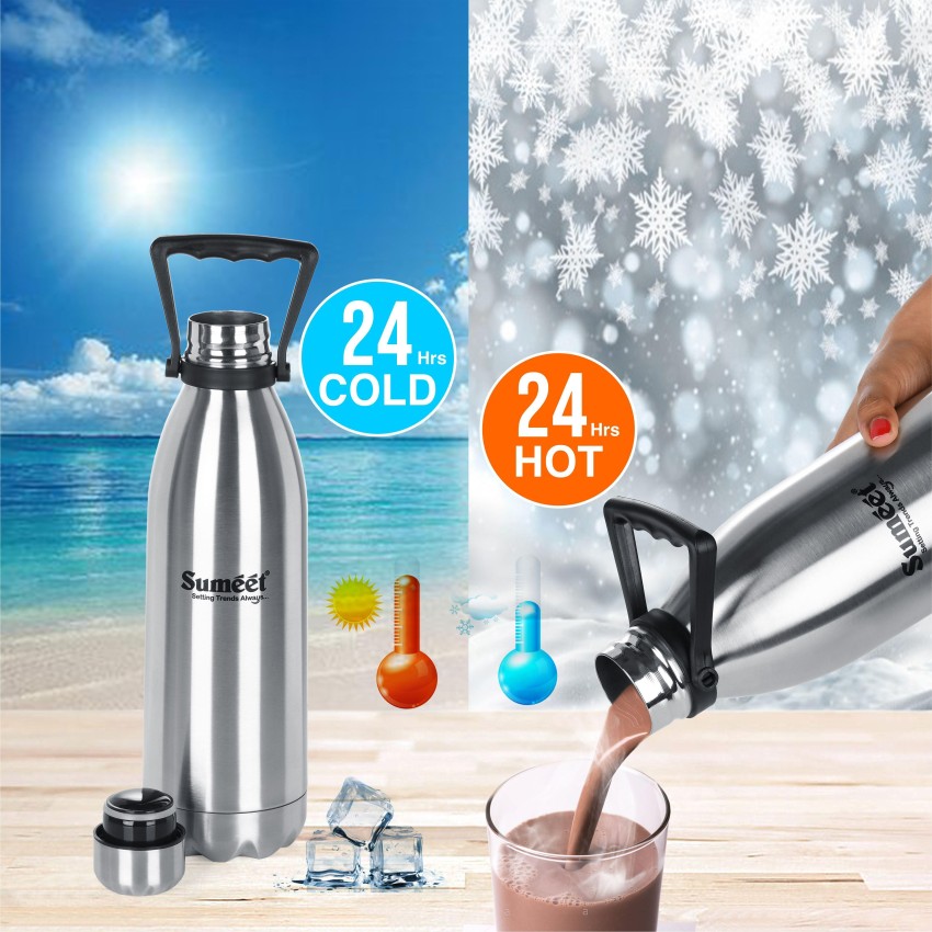 Sumeet Stainless Steel Double Wall Flask/Water Bottle,24 Hours Hot & Cold,1500  ml 1500 ml Flask - Buy Sumeet Stainless Steel Double Wall Flask/Water  Bottle,24 Hours Hot & Cold,1500 ml 1500 ml Flask