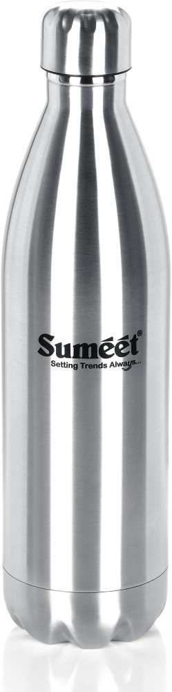 Sumeet Stainless Steel Double Walled Flask / Water Bottle, with Flip L –  Sumeet Cookware