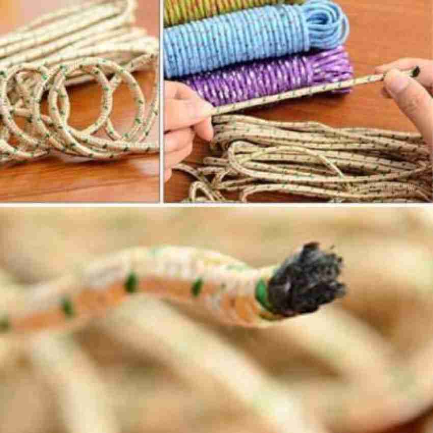 Tanish Pack of 2 Clothes Drying rope Nylon Braided Cotton Rope 10 meters  each Nylon Clothesline Price in India - Buy Tanish Pack of 2 Clothes Drying  rope Nylon Braided Cotton Rope
