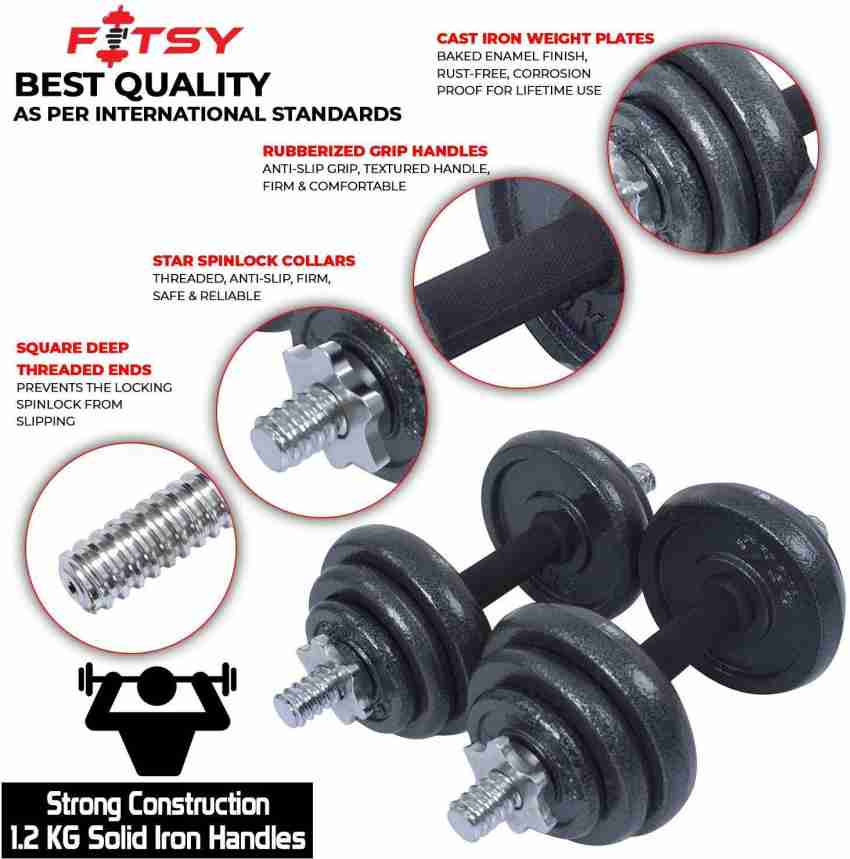 Cast iron dumbbells online 20kg