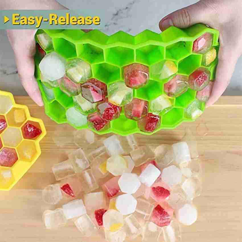 DHONI Silicone Hexagonal Ice Cube Tray