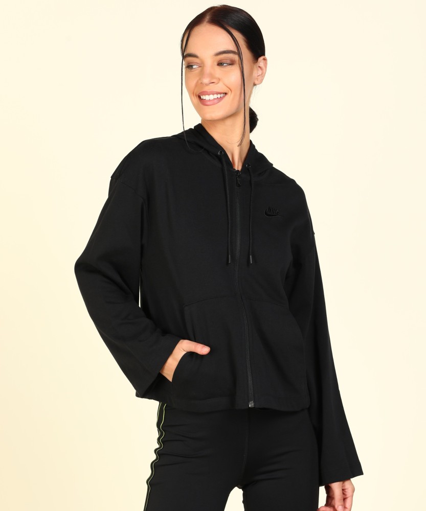 NIKE Full Sleeve Solid Women Jacket - Buy NIKE Full Sleeve Solid Women  Jacket Online at Best Prices in India