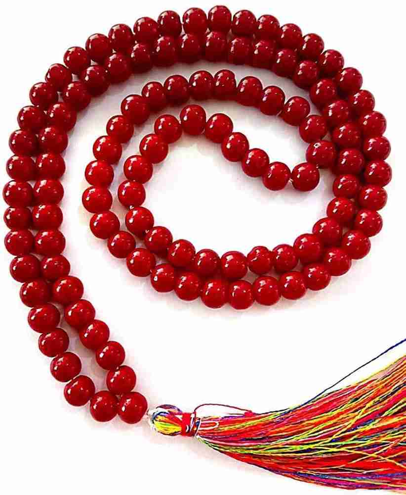 Red mala necklace on sale