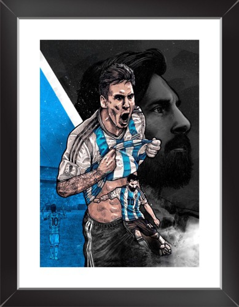 Poster - Lionel Messi jersey Poster Paper Print - Art & Paintings