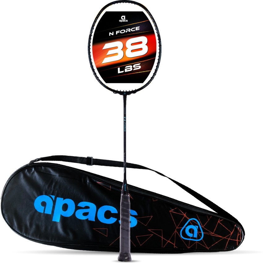 apacs N-Force 111 (Ultra Graphite, 38LBS) Black, Blue Unstrung