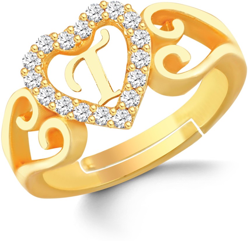 T letter deals gold rings