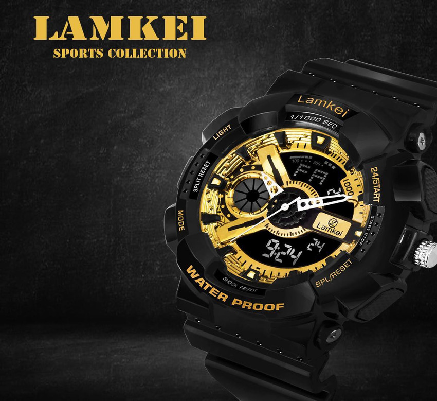 LAMKEI LW 1 Digital Watch for Men Fashion Luxury Casual Analogue