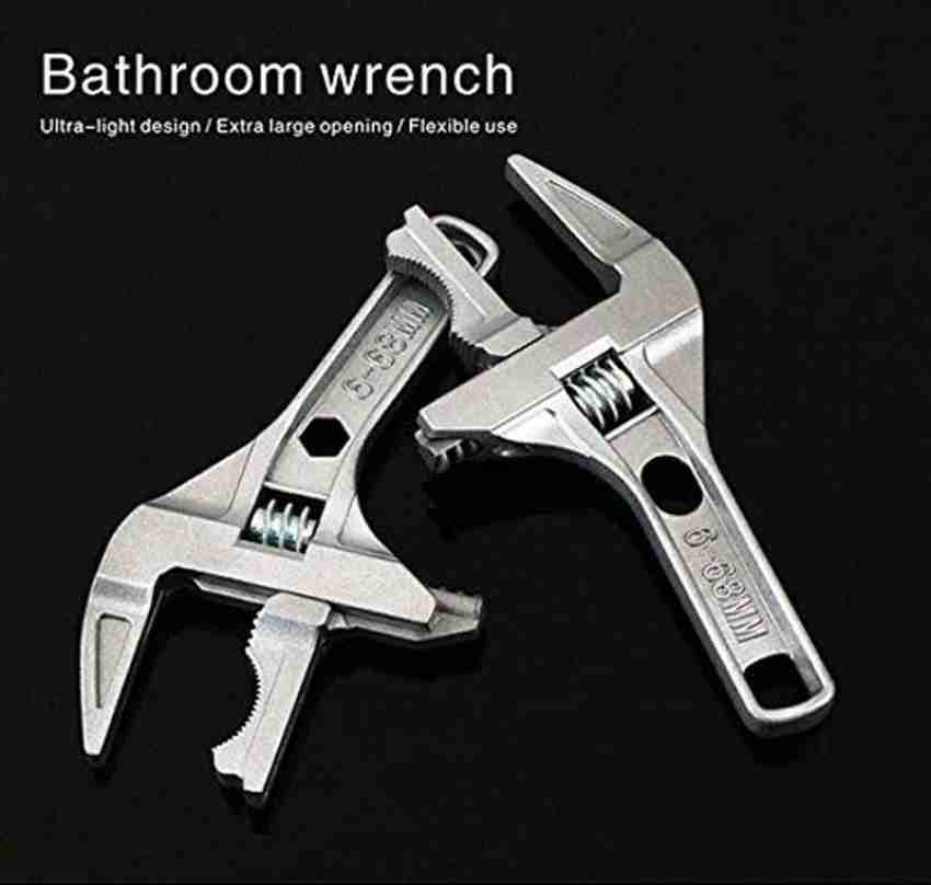 GMKD Plumbers Wrench 6-75mm Large Opening Sink Wrench, Plumbing Wrench for  Tight Spaces Toilet Basin Sink Drain Faucet Nut Disassembly, Plumbing Tools