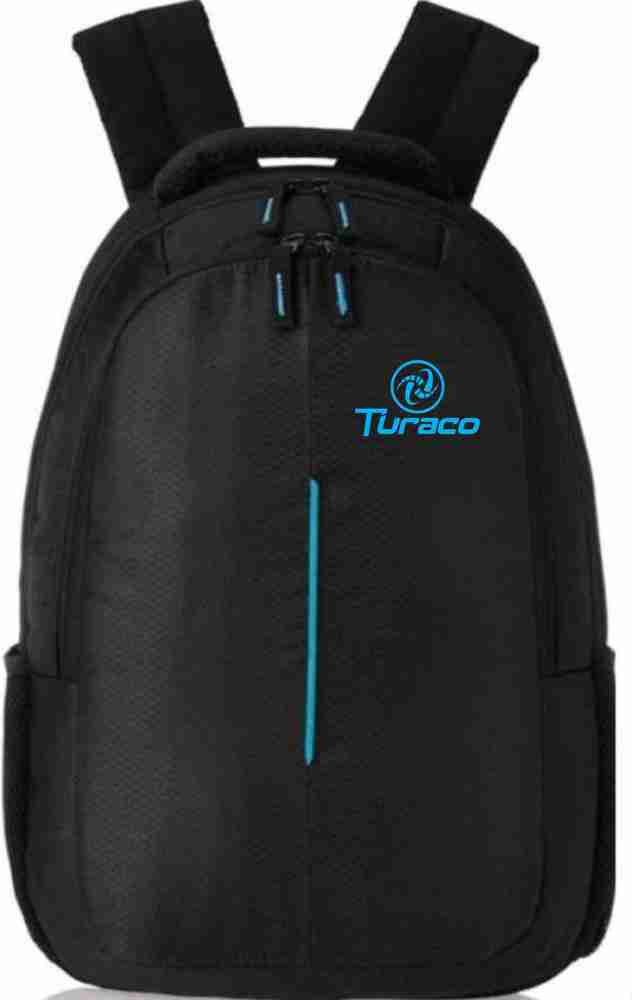TURACO TRC 1022 Office Laptop Bags College School Bag Blue Line 22 L Laptop Backpack Black Price in India Flipkart