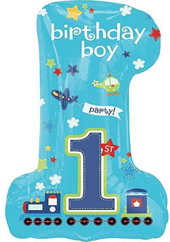 birthday number 1 blue png