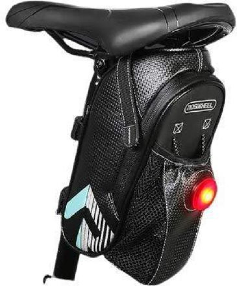 Udee Waterproof Bicycle Saddle Bag with Tail Light Bicycle Phone