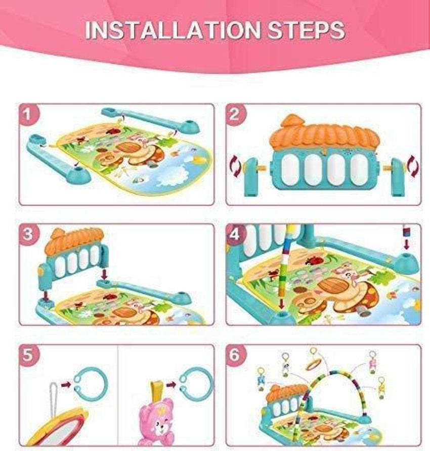 Toy Zoom Kick Play Musical Keyboard Mat Piano Baby Play Mat