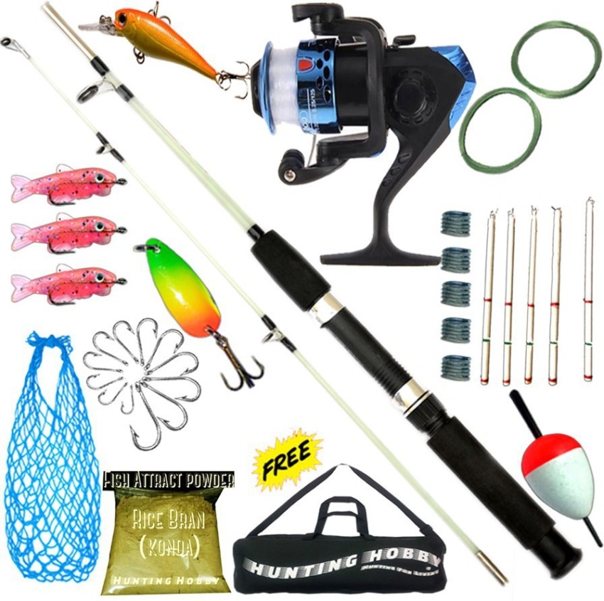 Hunting Hobby Unbreakable Fishing Spinning Rod, Reel, Accessories Complete  Kit (4.5ft) White Fishing Rod Price in India - Buy Hunting Hobby  Unbreakable Fishing Spinning Rod, Reel, Accessories Complete Kit (4.5ft)  White Fishing