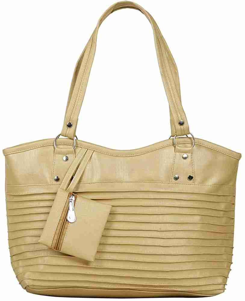 Buy Paras fashions Women Gold Handbag Yellow Online Best Price