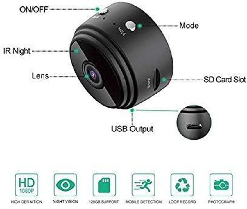 favone Mini Spy Camera Magnet WiFi Hidden Camera Wireless Portable