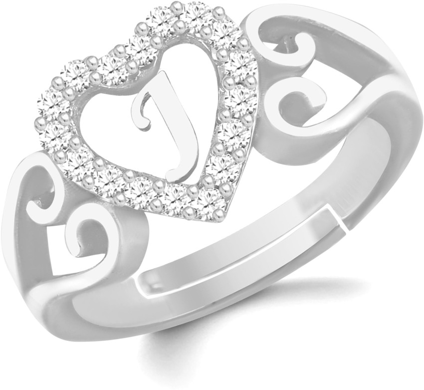 Ring with deals letter j