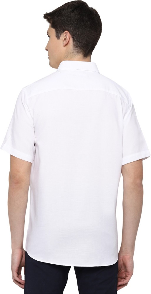 Allen Solly Men Solid Casual White Shirt - Buy Allen Solly Men