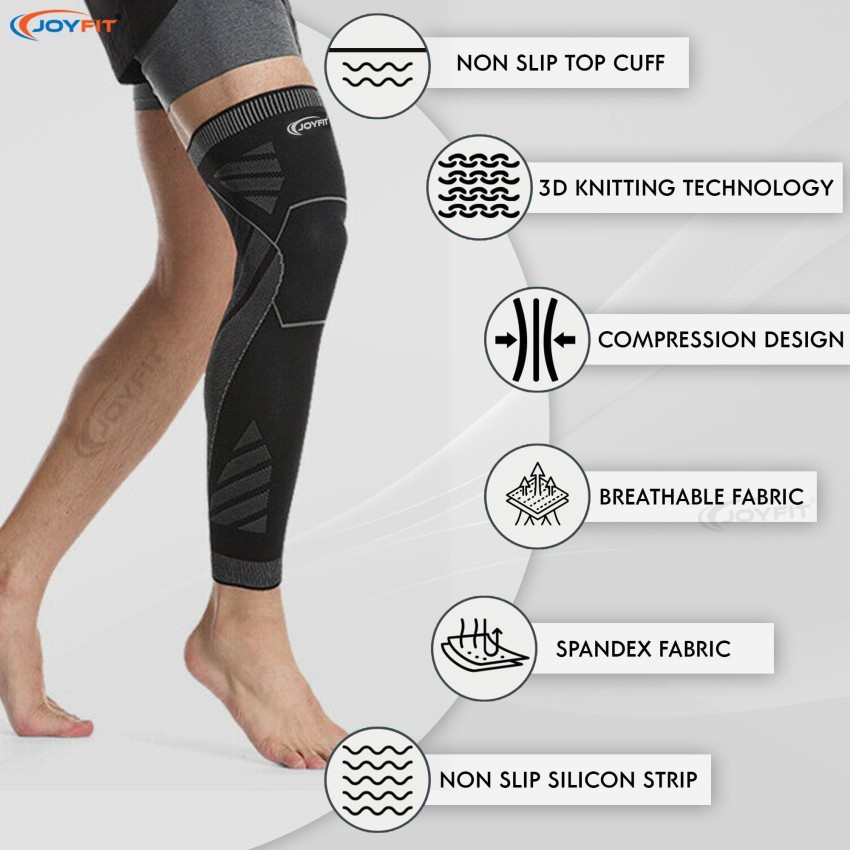 Joyfit Calf Compression Sleeves for Running, Gym, Fitness Workouts & Pain  Relief-Premium Knee Support