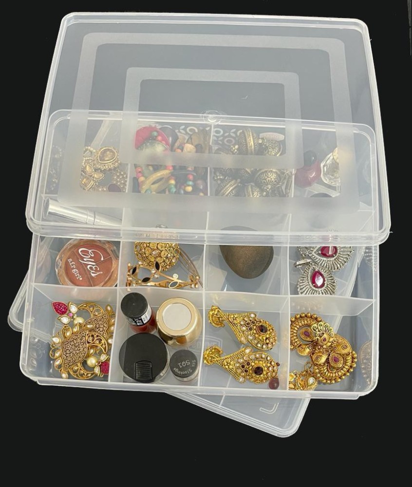 Bulkbuy Custom Small Clear Acrylic Jewelry Box with Mirror Bottom price  comparison