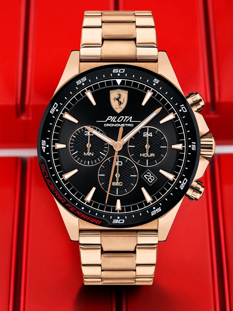 Ferrari discount gold watch