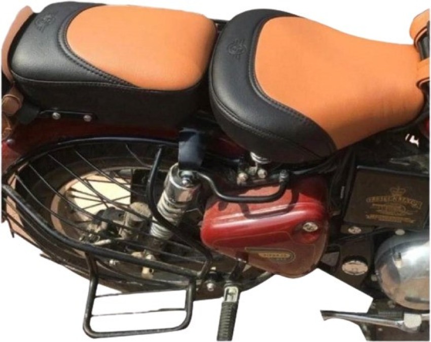 KOHLI BULLET ACCESSORIES Seat Cover with Tank Cover Split Bike Seat Cover  For Royal Enfield Classic 350, Classic 500 ()