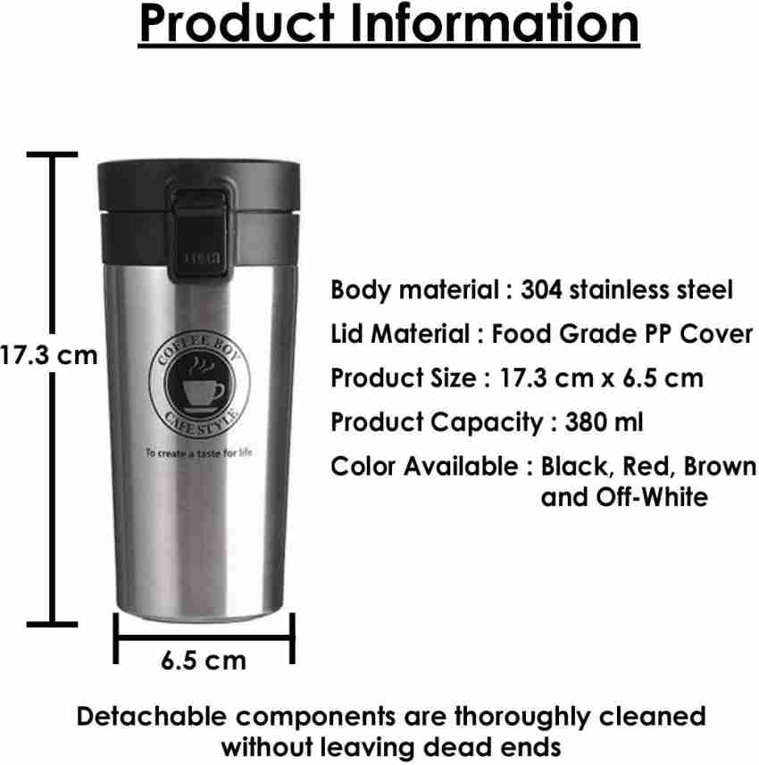 380510ml Coffee Thermos 304 Stainless Steel Mug with India