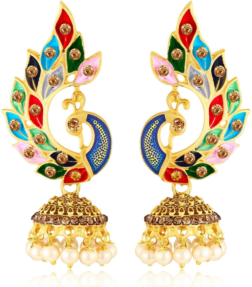 Peacock discount earrings flipkart