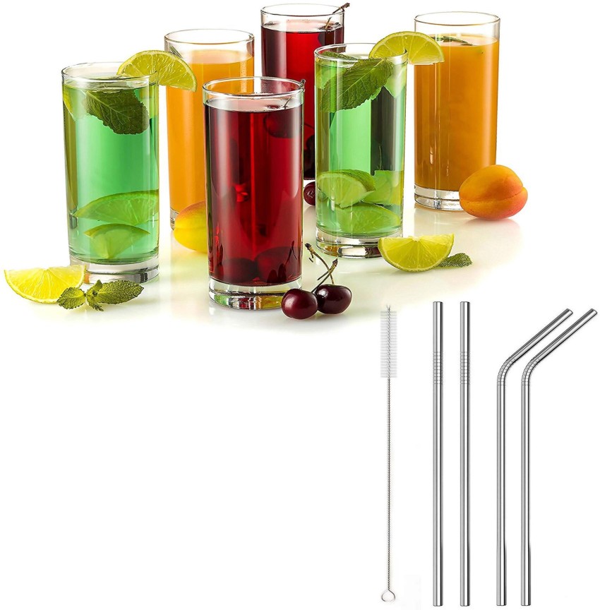 This Set of Drinking Glasses with Bamboo Lids and Straws Is 48% Off