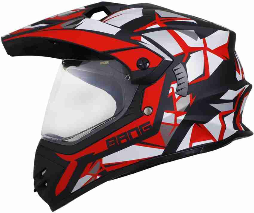 Steelbird Off Road Bang KTN ISI Certified Motocross Full Face Helmet Motorbike Helmet