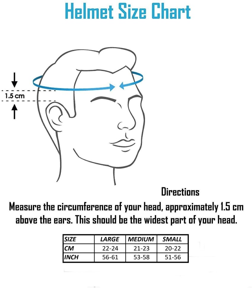 In between bike online helmet sizes