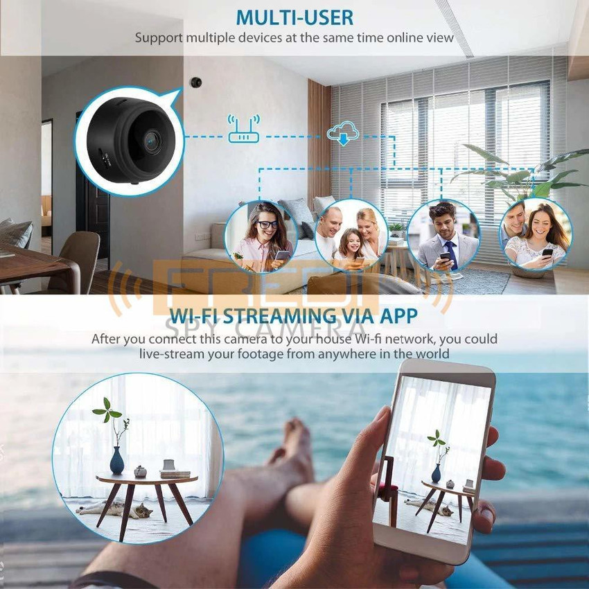 Live streaming 2024 wifi hidden camera