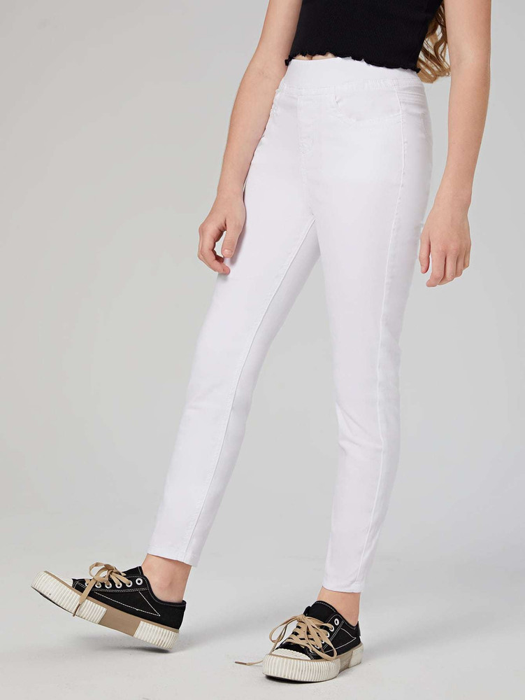 Girls white 2024 skinny jeans
