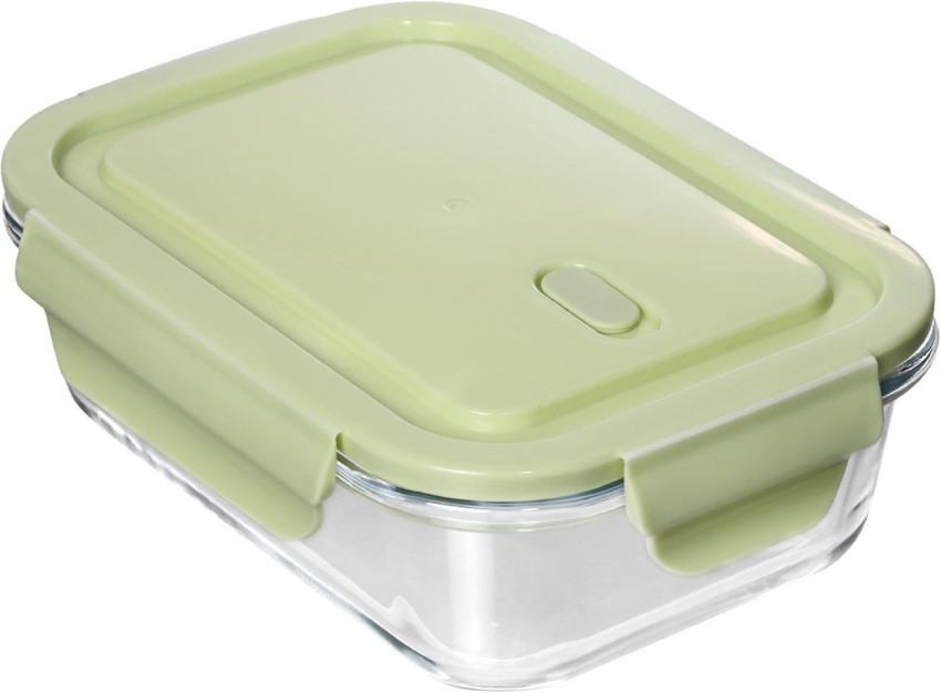 Rectangular Glass Storage Container With Air Vent Lid (400ml, 620