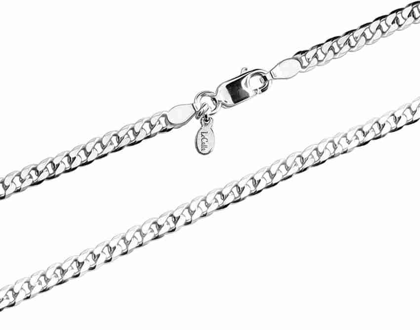 Italian Cut Titanium 10mm Curb Necklace Chain Sz 42