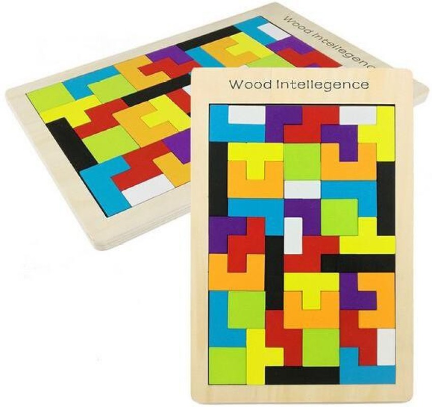 Buy QUALITIO Wooden Tetris Russian Block Jigsaw Puzzle Toy (Multicolor).  Online at Best Prices in India - JioMart.