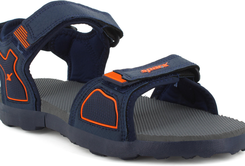Sparx Men Blue Orange Sandals Buy Sparx Men Blue Orange