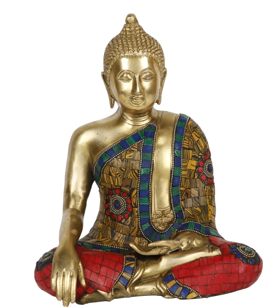 CraftVatika Medicine Buddha Brass Statue Tibetan Feng Shui
