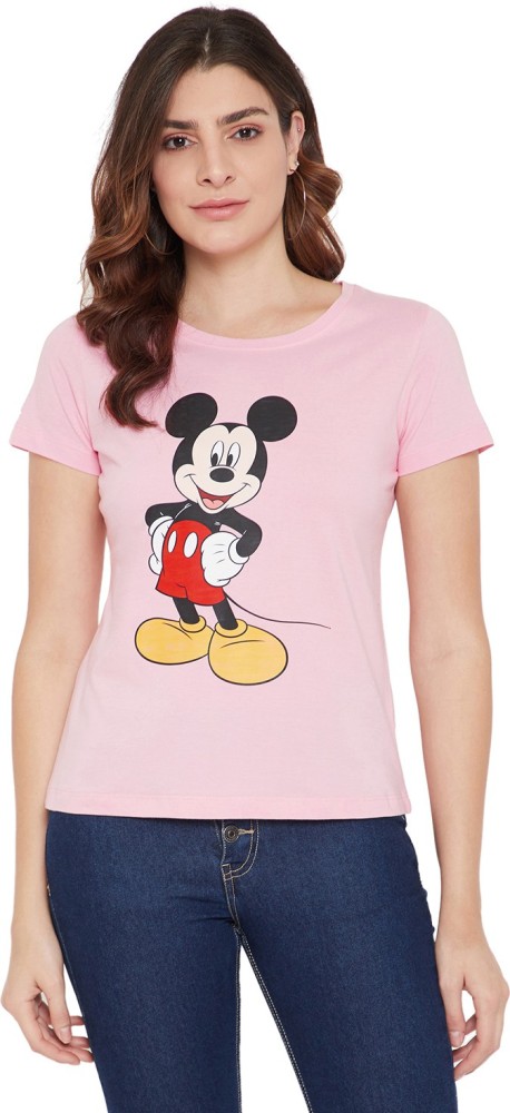 Mickey Mouse Family Printed Women Round Neck Pink T Shirt Buy Mickey Mouse Family Printed Women Round Neck Pink T Shirt Online at Best Prices in India Flipkart