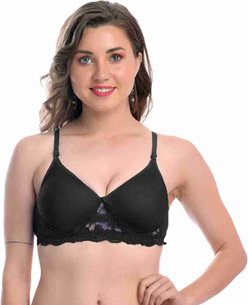 Buy StyFun Women Padded Bra Cotton 4 - Way Lycra Stretchable Tiger Print  Non Wired Full Coverage, Push up, Teenage, Regular, Comfortable, Pack of 1  Black, Cup- B, Size- 30 at