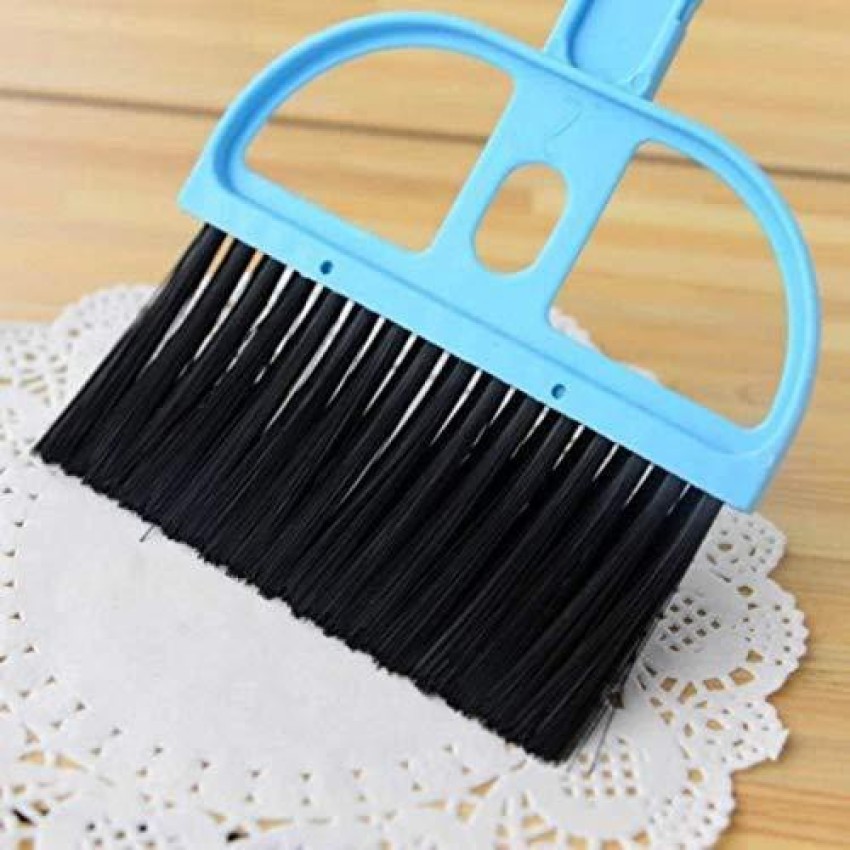 Mini Plastic Cleaning Brush and Dustpan Set, Small Brush Small Dustpen Pack  of 1