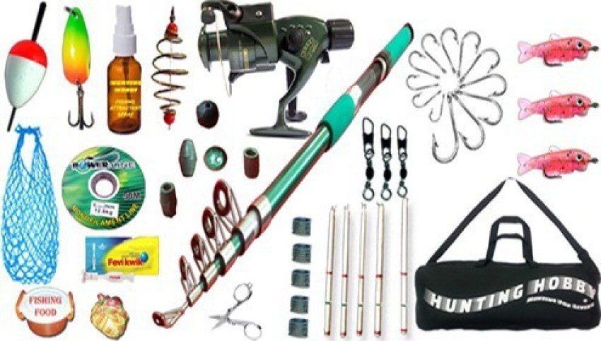Hunting Hobby FIshing Spinning Rod, Reel, Accessories Complete Kit