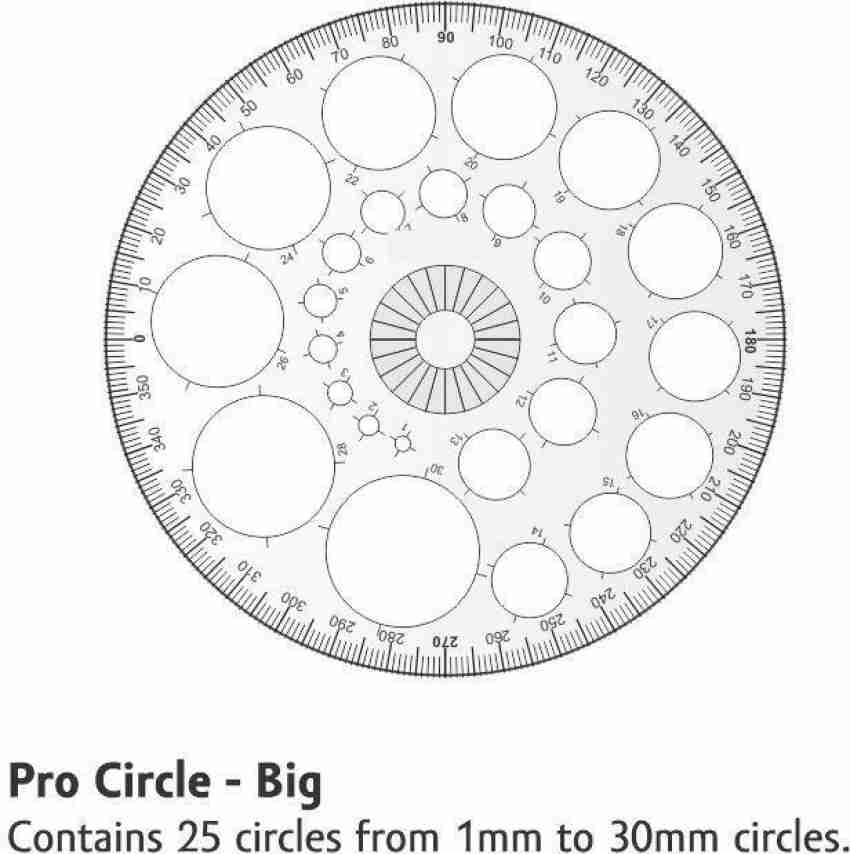 Circle Drafting Templates large circles