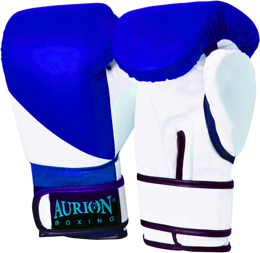 Aurion Pro Style 14 Oz Training Boxing Gloves BLUE WHITE 14 oz Boxing Gloves Buy Aurion Pro Style 14 Oz Training Boxing Gloves BLUE WHITE 14 oz Boxing Gloves Online at Best Prices