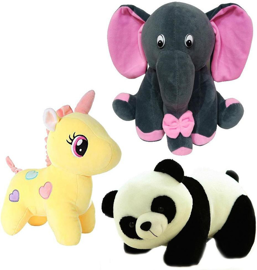 TITLEE Soft Toys Combo for Kids in Low Budget Unicorn Panda
