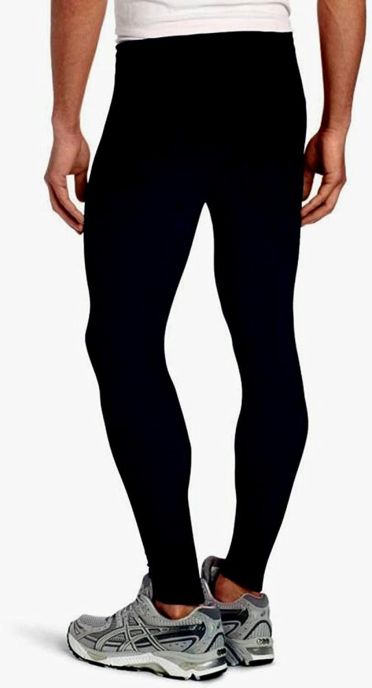 TIMA Solid Men Black Tights - Buy TIMA Solid Men Black Tights