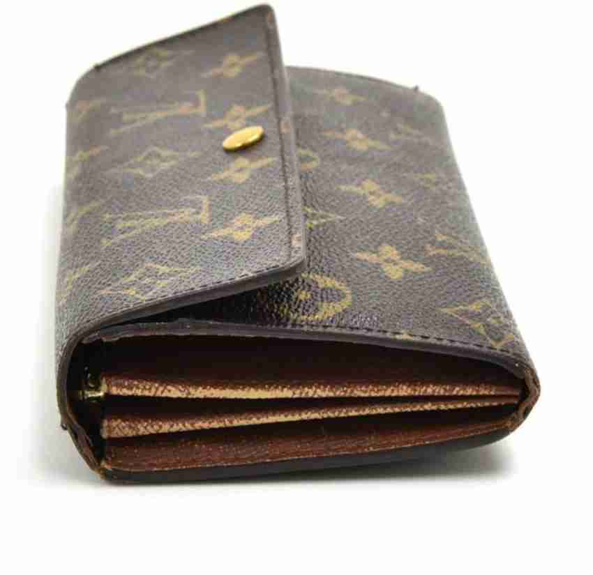 Leather card wallet Louis Vuitton Brown in Leather - 30138092