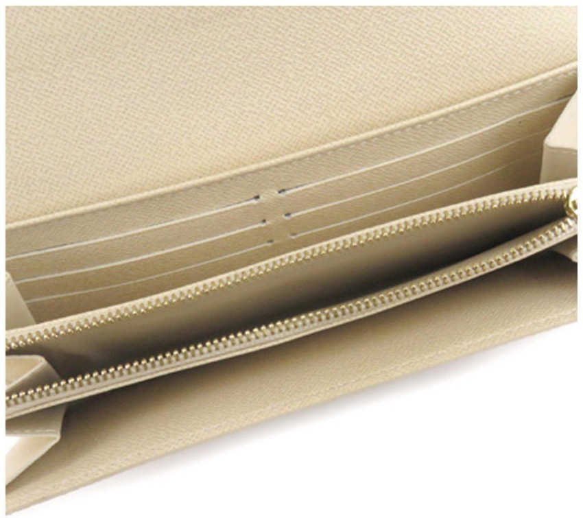 LV Women White Genuine Leather Wallet White Multiicoloir - Price in India
